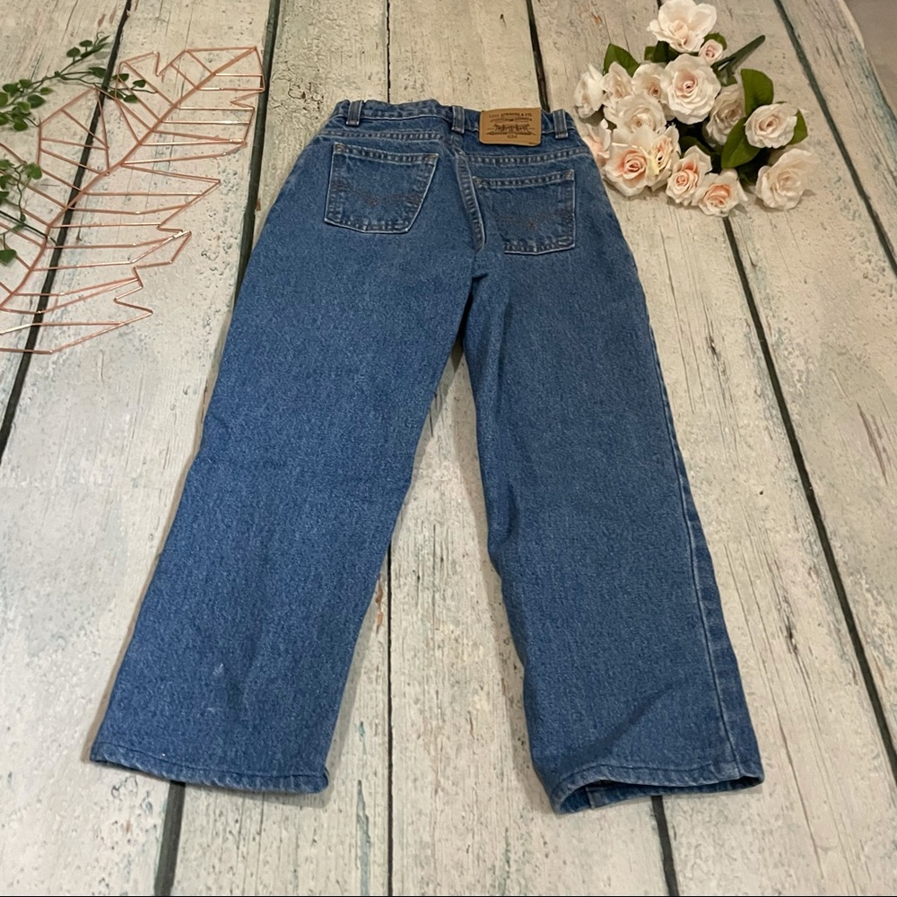 Levi’s vintage 12 orange tab jeans denim straight leg high waist blue small 4 - Picture 7 of 8